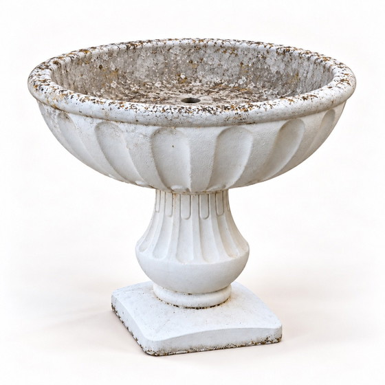 Vaso da fiori antico in pietra, Vasi per piante, Bianco (foto 2 di 7)