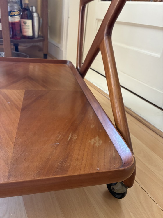 ‘50 Vintage Drankkarretje Van Perenhout – Ster Geldermalsen, Serveerwagens, Glass, Wood (photo 5 of 7)