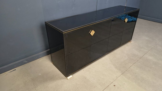 Image 1 of Brass and lacquer sideboard by Pierre Vandel, 1970s