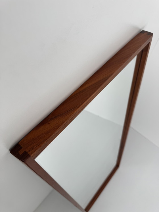 Image 1 of Aksel Kjersgaard Model 145 Teak spiegel – Deens vakmanschap uit het midden van de eeuw