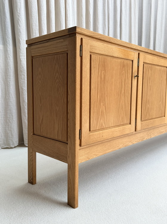 Credenza in rovere biondo, Jos De Mey, Van Den Berghe-Pauvers, Gand, Belgio, anni '70 – Credenze, Wood (photo 3 of 15)