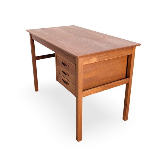 Image 1 of Bureau en teck d'origine, style danois, années 1960