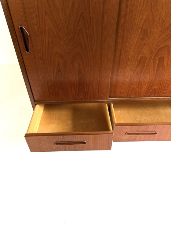 Image 1 of buffet haut/bar vintage danois en teck des années 60