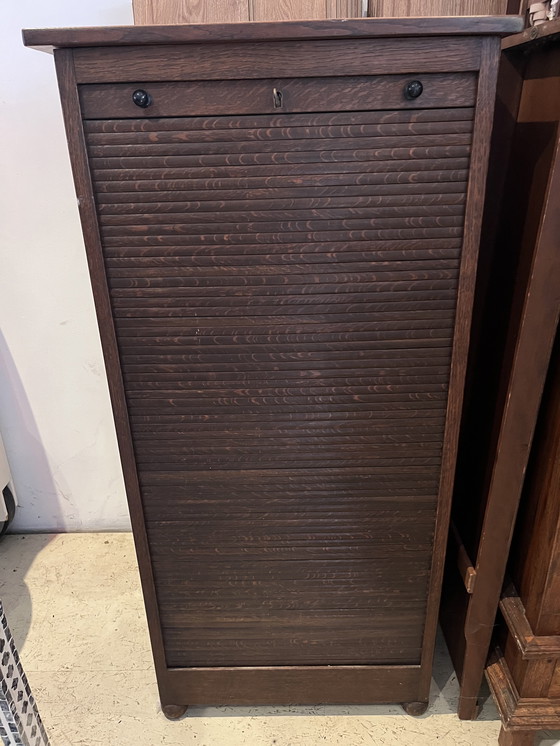Image 1 of Very nice wooden filing cabinet!
