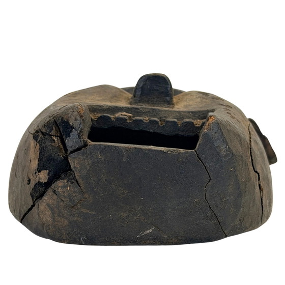 Máscara de chamán nepalí antigua con boca ancha – Middle Hills – c. 1900–1930 – Esculturas, Wood (photo 6 of 6)