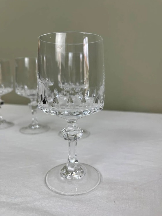 4 bicchieri di cristallo – Bicchieri e caraffe, Crystal, Glass, Art Deco (photo 6 of 7)