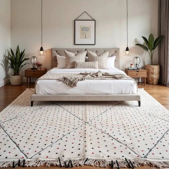 Moroccan bohemian rug (200x300 cm) – Rugs & carpets, Wool, Cotton (photo 4 of 8)