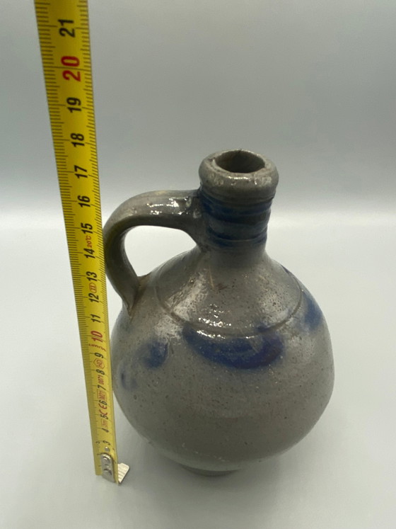 Westerwald Rhenish stoneware jug, globular body, brushed cobalt decoration – Crockery (photo 4 of 5)