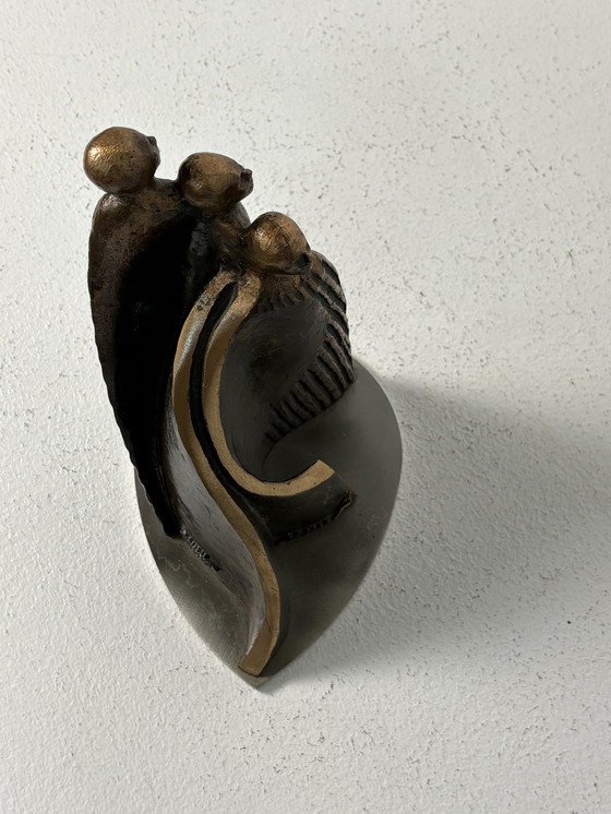 Image 1 of Zwaar bronzen beeld van Willem van der Velden