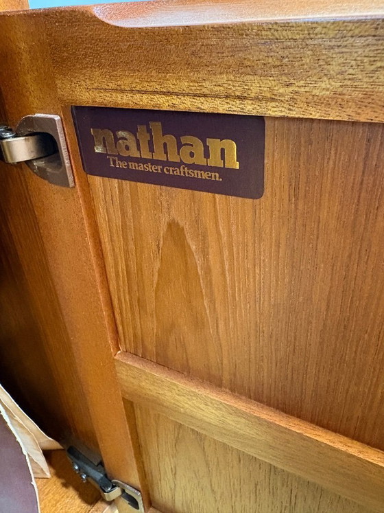 Image 1 of Mid Century Retro Teak Music Cabinet by Nathan (Circa 1960)  A fantastic and funky mid century modern teak music cabinet by Nath