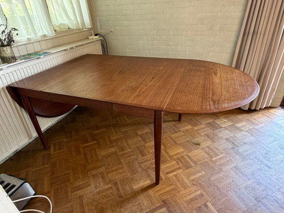 Teak Dining Table - Extendable - Vintage Danish Design Sixties – Sibast, Wood (photo 4 of 7)