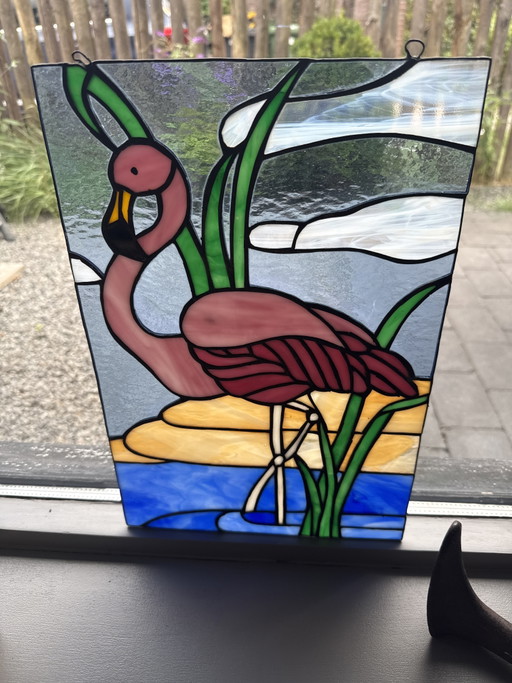 Vintage Fensterhänger im Tiffany-Stil – decoratieve objecten, Glass