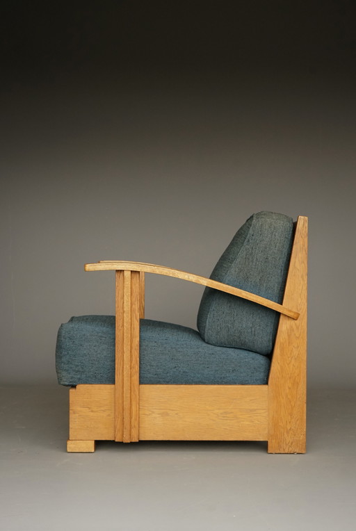 Modernist 1930s Lounge Chair by Jan den Drijver for 'De Stijl'