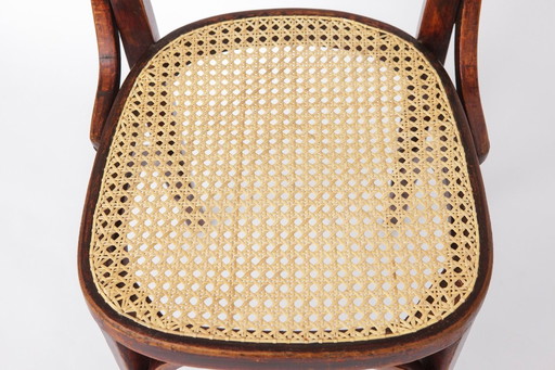 Set of 2 Vintage Bentwood Dining Chairs | Austria 1930s–50s | Beechwood, New Woven Cane Seats