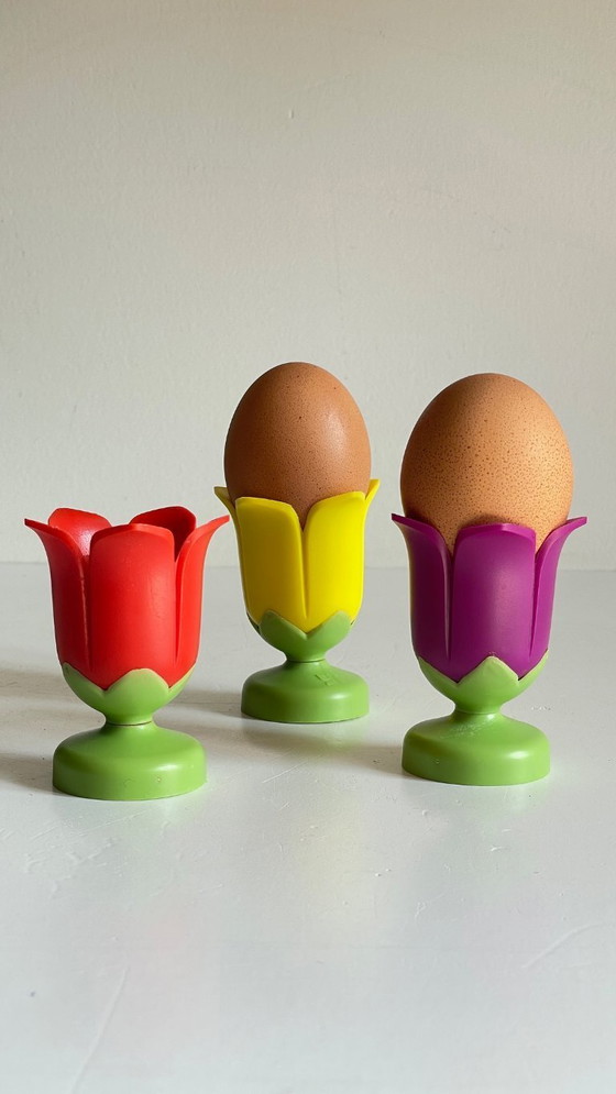 Image 1 of Vintage Tulip Egg Cups