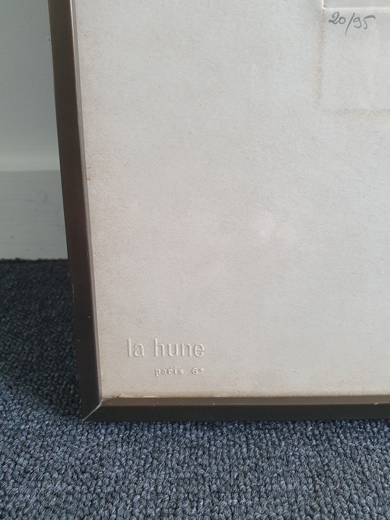 Image 1 of Johnny Friedlaender aquatint etching painting / mid-century painting