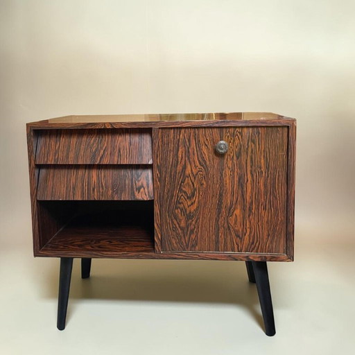 Mid Century Modern Danish style rosewood effect retro sideboard with drawers, 1960s