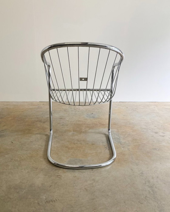 Image 1 of Vintage Gastone Rinaldi voor Fasem buisframe stoel