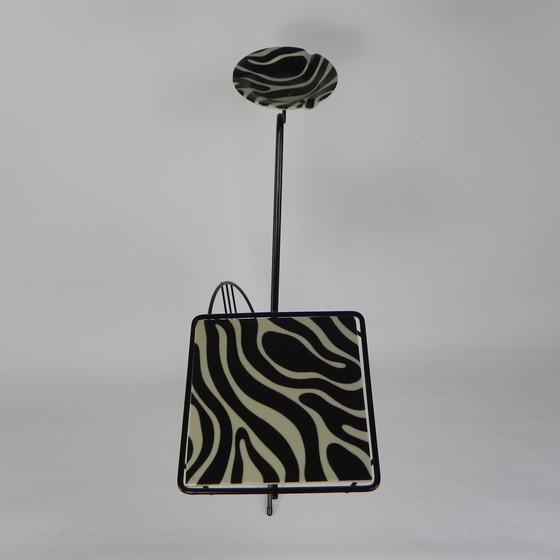 Image 1 of Fifties side table with newspaper rack and COGEBI ORNAMIN parts