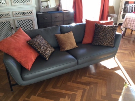Canapé Cuir - 3 Places - Roche Bobois