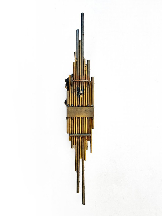 Wall sculpture Richard Richese – Wall decoration, Brass, Metal (photo 7 of 8)