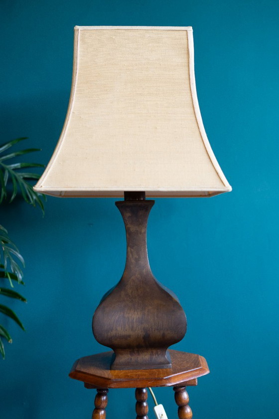 Grande lampada vintage italiana – ottone/bronzo – anni '70 – stile Il Punto – Lampade da tavolo, Brass (photo 6 of 9)