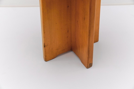 Image 1 of Conjunto de 6 taburetes de roble al estilo de Pierre Chapo, Francia, años 60