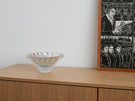 Image 1 of Glazen schaal, Fins ontwerp, jaren 70, vervaardigd door Riihimäen Lasi