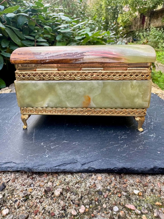 Boite à bijoux en onyx années 60 Italie, Objets déco, Pierre, Multicolore (photo 5 sur 10)
