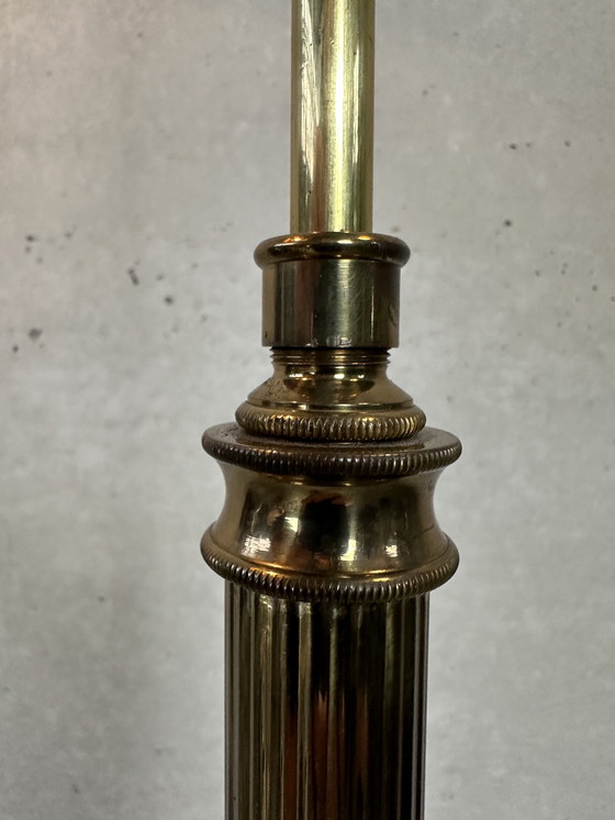 Image 1 of Lampada da terra vintage in ottone