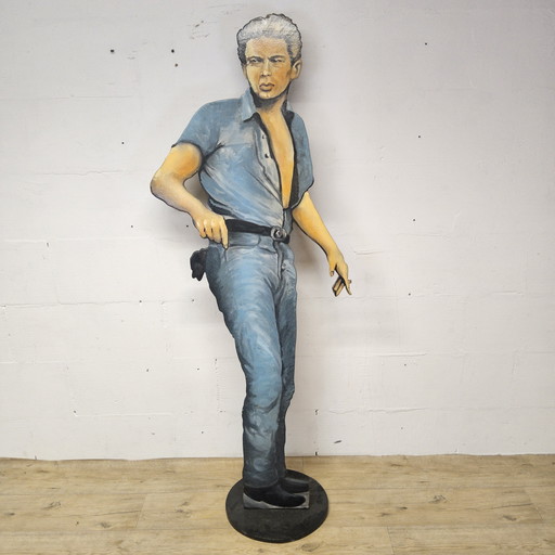 Panneau/figurine/découpe en bois fait à la main de James Dean