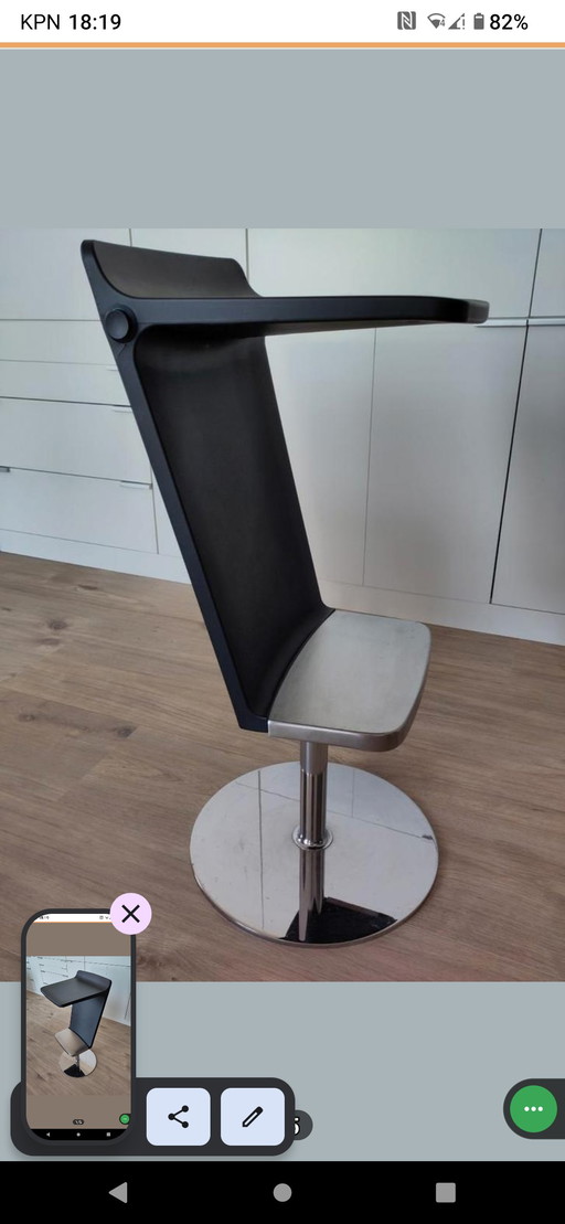 Johanson design bar stool 'pur' Scandinavian