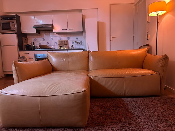 Image 1 of Wunderschönes Ecksofa von Jess Design aus Leder, warm und wohnlich.
