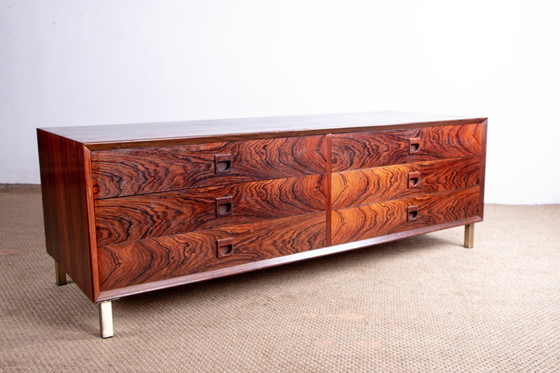 Image 1 of Große dänische Kommode aus Palisander, 6 Schubladen, von Erik Brouer für Brouer's Mobelfabrik