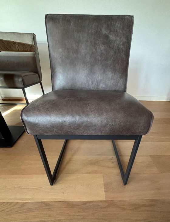 Image 1 of Set da pranzo: tavolo Bouscat, panca Pesara e 3 sedie