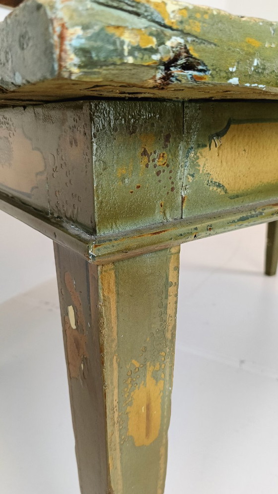 Image 1 of Antique Swedish painted dining table