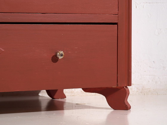 Cassettiera antica in terracotta rossa (c.1920) #91 – Cassettiere, Rustic (photo 14 of 40)