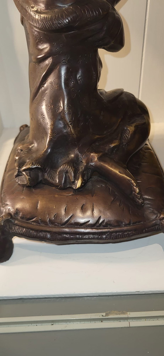 Bronze Praying Girl Morning Prayer M. Moreau Sculpture – Mathurin Moreau (photo 8 of 11)