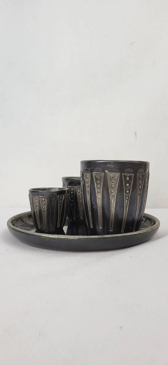 Vasi e vassoio Art Déco – Accessori da tavola, Porcelain, Ceramic, Art Deco (photo 3 of 7)