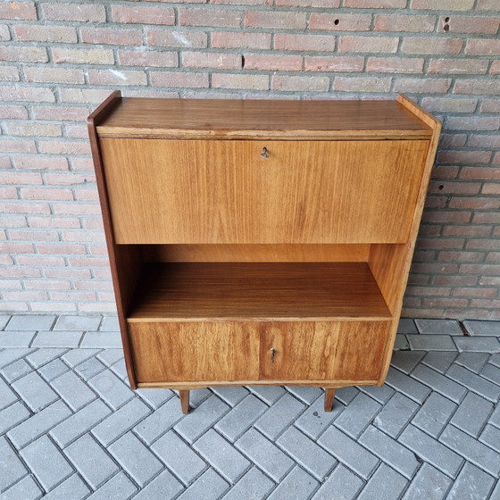 Vintage Wandkast Minibar Kastje Mid Century – Wood (photo 5 of 15)