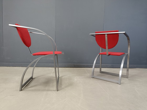 Image 1 of Sinus-Esszimmerstühle von KFF, 1990er Jahre, 6er-Set