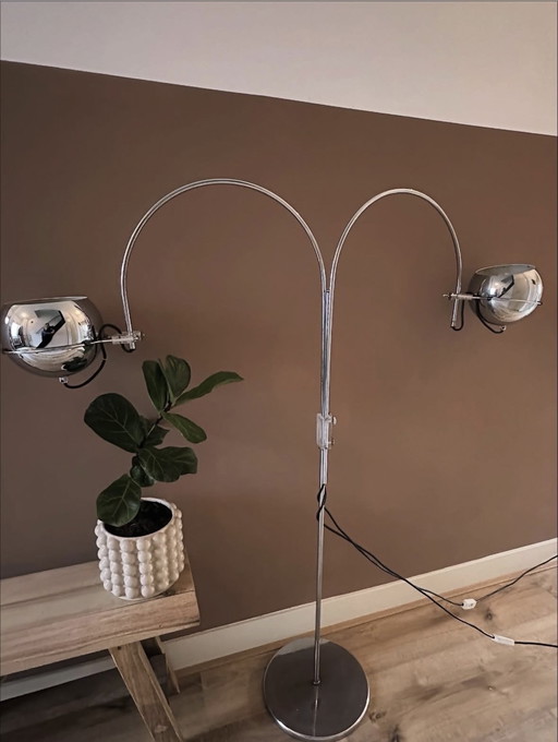 Arc Globe vloerlamp van Gepo Amsterdam, jaren 70