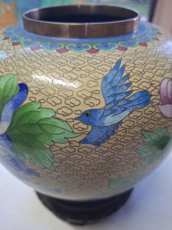 Cloisonné Potiche – Vases, Wood, Metal (photo 11 of 12)