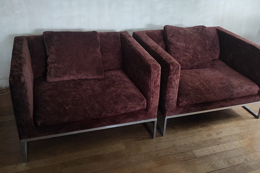 2 x Fauteuils TIGHT B&B Italia Antonio Citterio