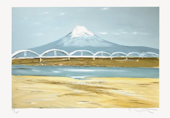 Image 1 of Georges LAPORTE Mont Fuji - Japon Signed lithograph 1990