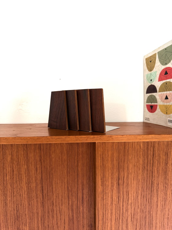 4 fermalibri vintage in palissandro, Kai Kristiansen '60 – Librerie, Wood, Metal (photo 5 of 5)