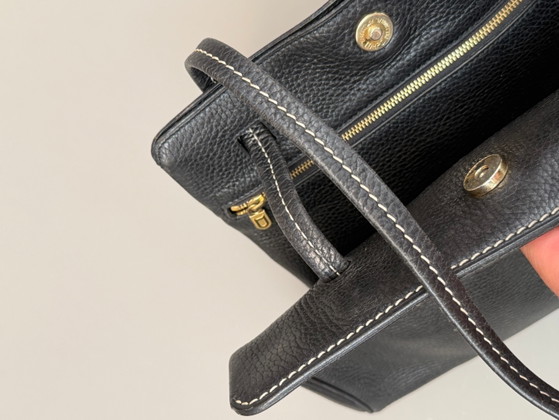 Delvaux Nuage Handbag – Black Grained Leather – Vintage – Shoulder bags (photo 6 of 9)