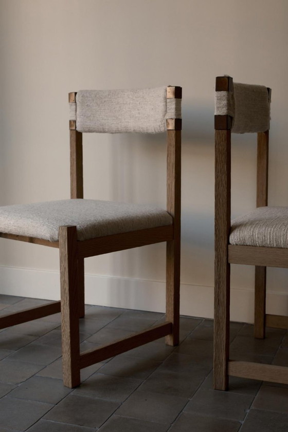 Chaises de salle à manger brutalistes – Decoene, Bois (photo 3 of 5)