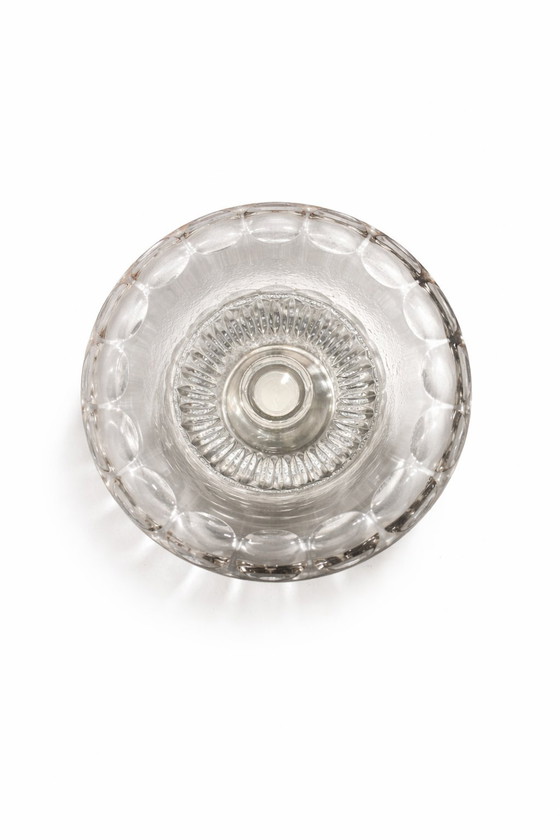 Image 1 of Dutch Silver & Cut Crystal Centerpiece by C.J. Stok - 1950s