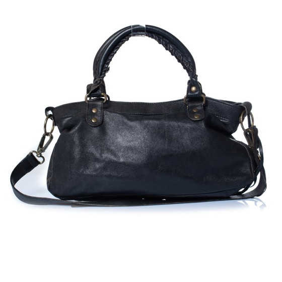 Balenciaga, Motorcycle City Bag mit flachen Nieten – Schultertaschen, Lambskin (photo 2 of 10)